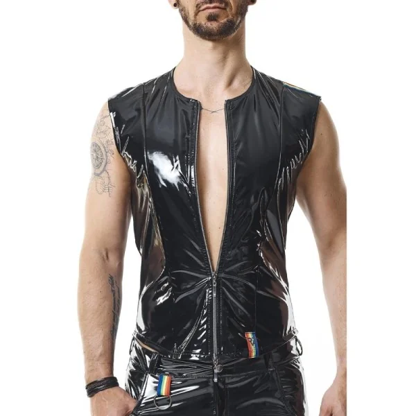 Pvc Herren Weste Rmtaddeorbw Schwarz von Pride Festih Line kaufen | Fesselliebe