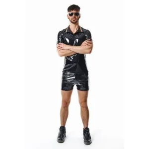 Pvc Polo Shirt Rmraffaelerbw Schwarz von Pride Festih Line kaufen | Fesselliebe