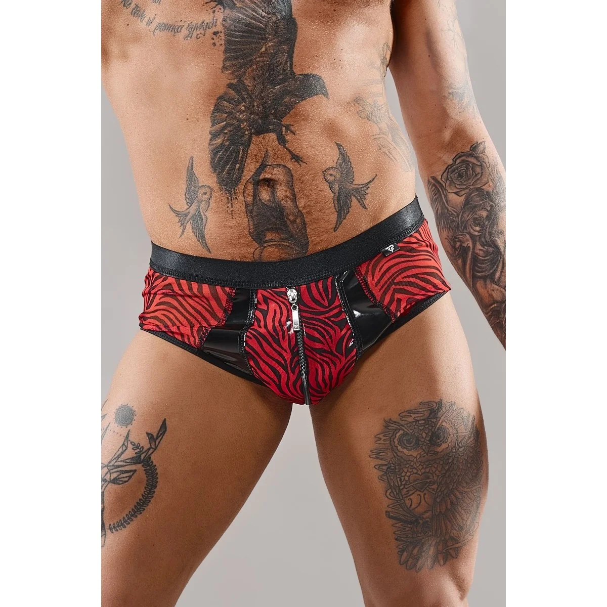 Netz-Slip Refranco001 Schwarz/Rot von Rfp Razor’s Edge Kollektion kaufen | Fesselliebe