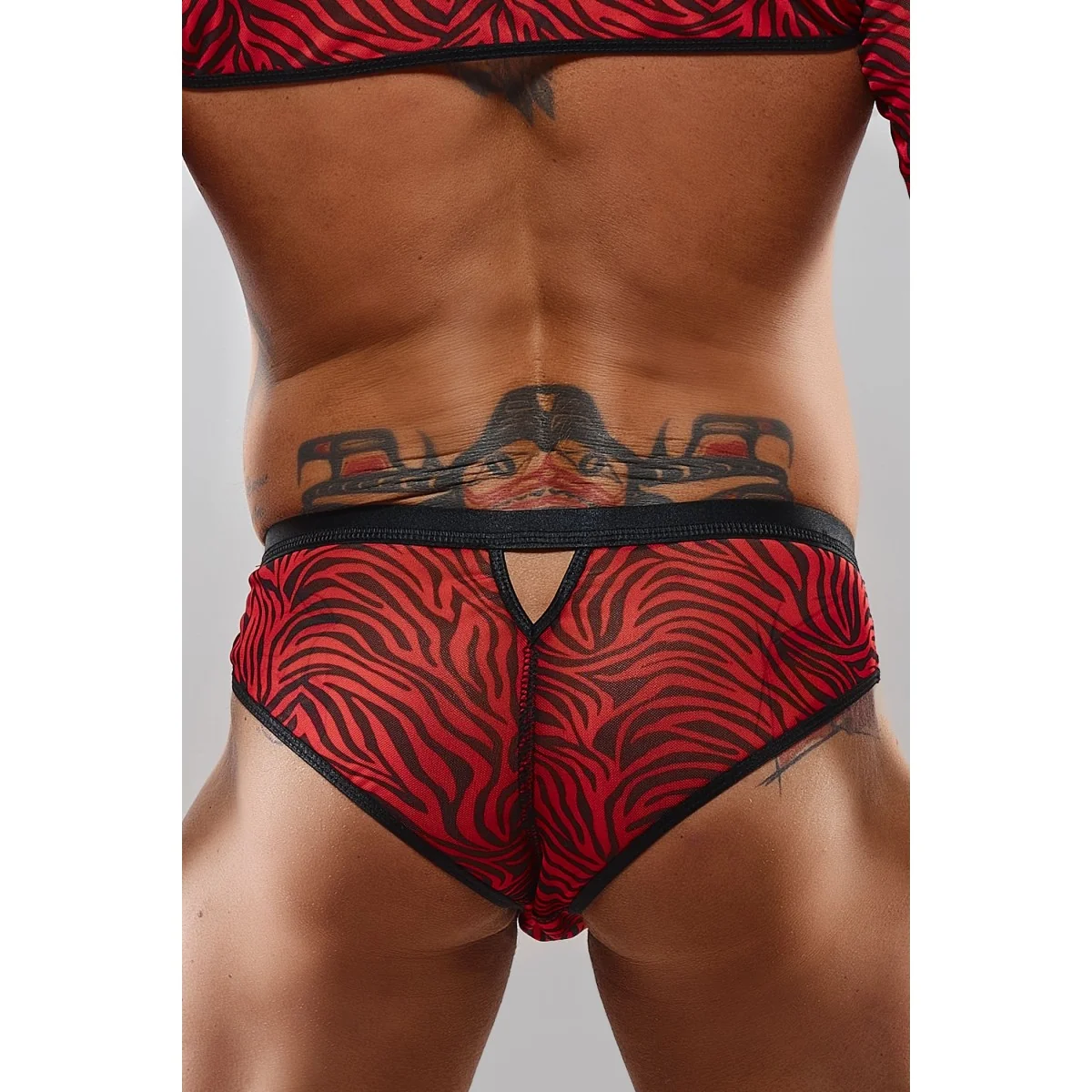 Netz-Slip Resamuel001 Schwarz/Rot von Rfp Razor’s Edge Kollektion kaufen | Fesselliebe