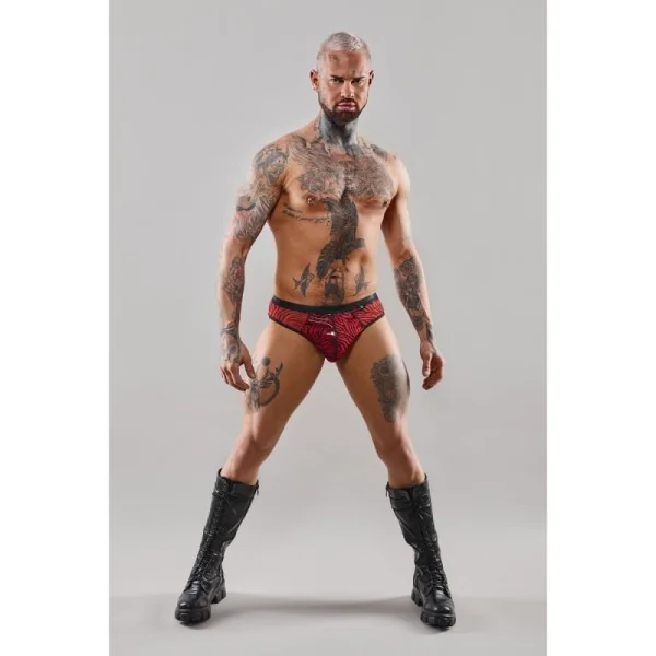Netz-Slip Resamuel001 Schwarz/Rot von Rfp Razor’s Edge Kollektion kaufen | Fesselliebe