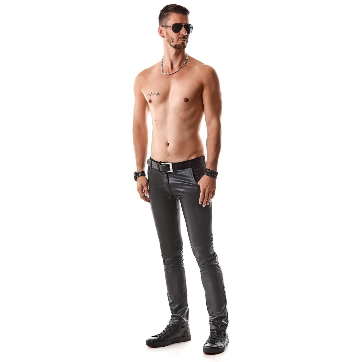 Lange Herren Hose Rmvincenzo001 Schwarz von Regnes Fetish Planet kaufen | Fesselliebe