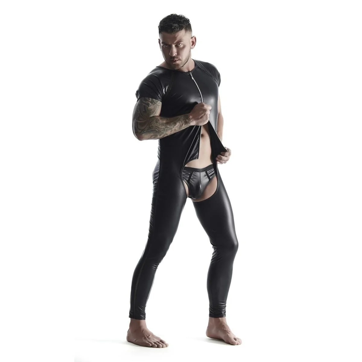 Herren Overall Ove001 Schwarz von Regnes Fetish Planet kaufen | Fesselliebe