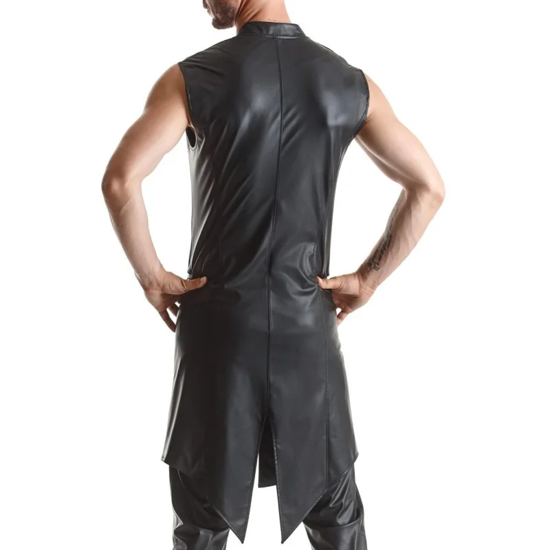 Halblanger Herren Mantel Rmmarco001 Schwarz von Regnes Fetish Planet kaufen | Fesselliebe 2