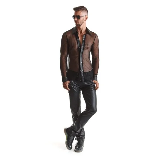 Herren Hemd Rmcesare001 Schwarz von Regnes Fetish Planet kaufen | Fesselliebe