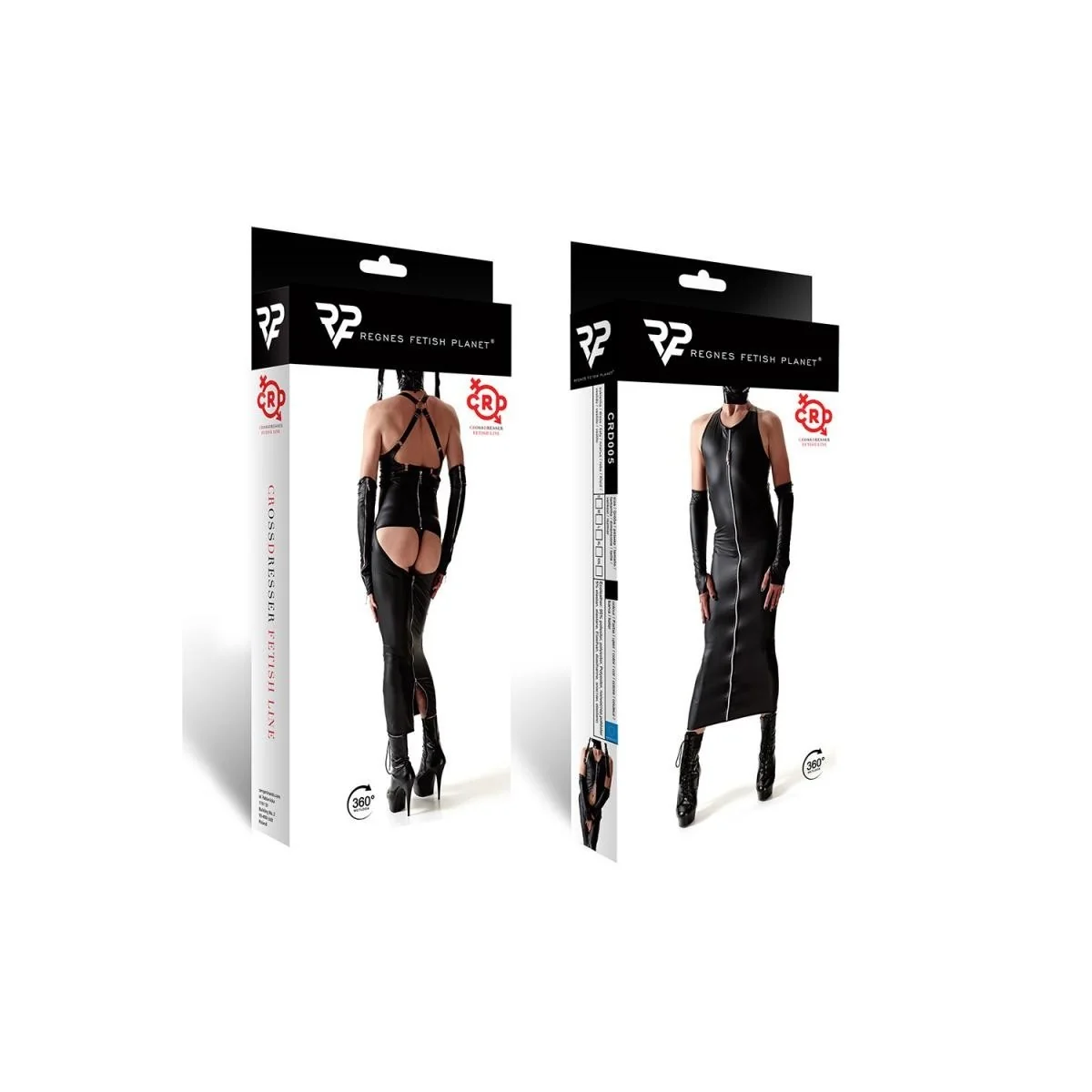 Langes Kleid Crd005 Schwarz von Regnes Fetish Planet Crossdresser Fetish Line kaufen | Fesselliebe