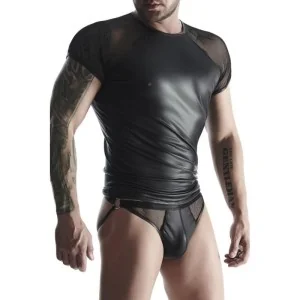 T-Shirt Tsh017 Schwarz von Regnes Fetish Planet kaufen | Fesselliebe