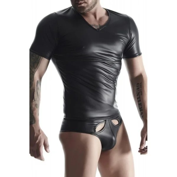 T-Shirt Tsh014 Schwarz von Regnes Fetish Planet kaufen | Fesselliebe