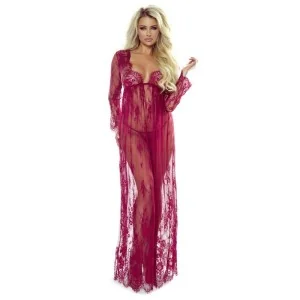 Langes Weinrotes Kleid So Elegant von Provocative kaufen | Fesselliebe