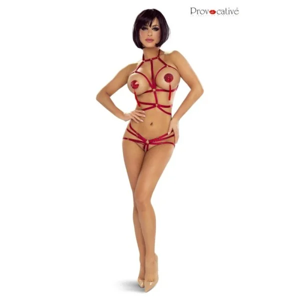 Roter Harness Ouvert Bra Pr7004 von Provocative kaufen | Fesselliebe