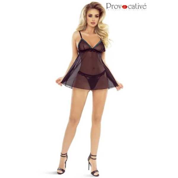 Schwarz/Grünes Tassel De Reve Babydoll von Provocative kaufen | Fesselliebe