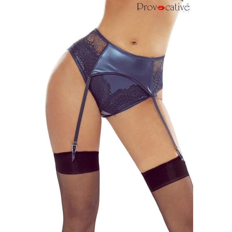 Dunkelblauer Hot Dentelle Strumpfhaltergürtel von Provocative kaufen | Fesselliebe