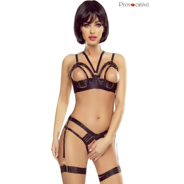 Schwarzer Strumpfhalter Ouver Slip Pr1635 von Provocative kaufen | Fesselliebe