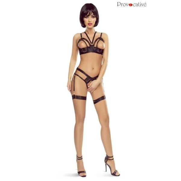 Schwarzer Strumpfhalter Ouver Slip Pr1635 von Provocative kaufen | Fesselliebe