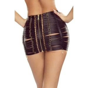 Schwarzer Harness Rock Pr1626 von Provocative kaufen | Fesselliebe