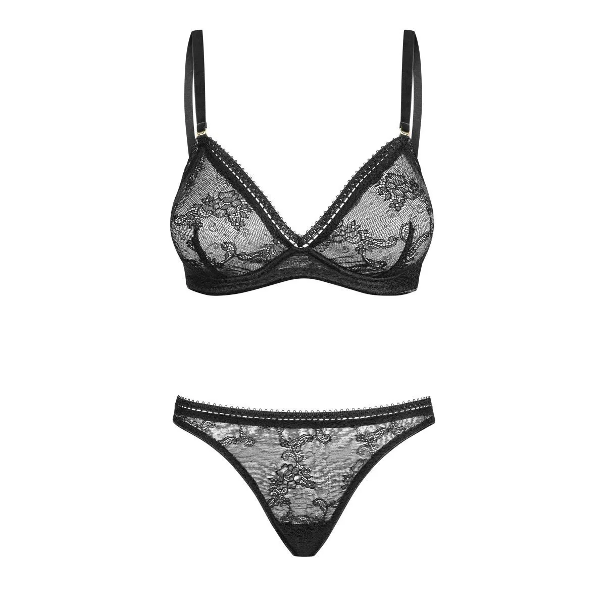 Set aus Bügel-Bh Spitze und String 030418 von Petite Noir kaufen | Fesselliebe