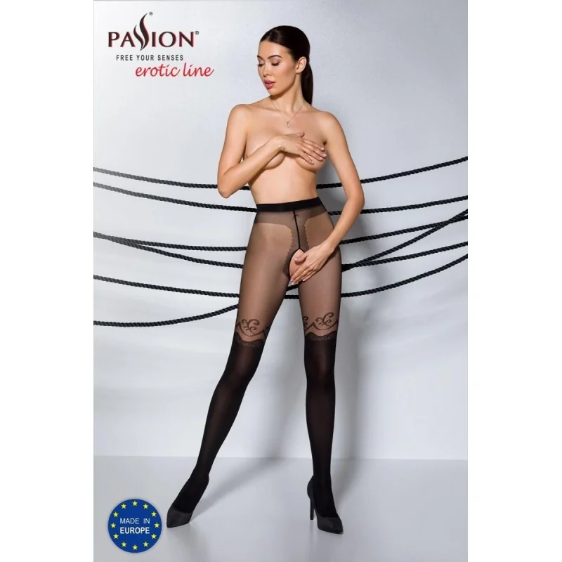 Ouvert Strumpfhose Ti Open 012 Schwarz von Passion Erotic Line kaufen | Fesselliebe