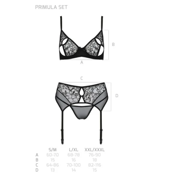 Schwarzes 3-Teilges Set Pa596621 von Passion kaufen | Fesselliebe