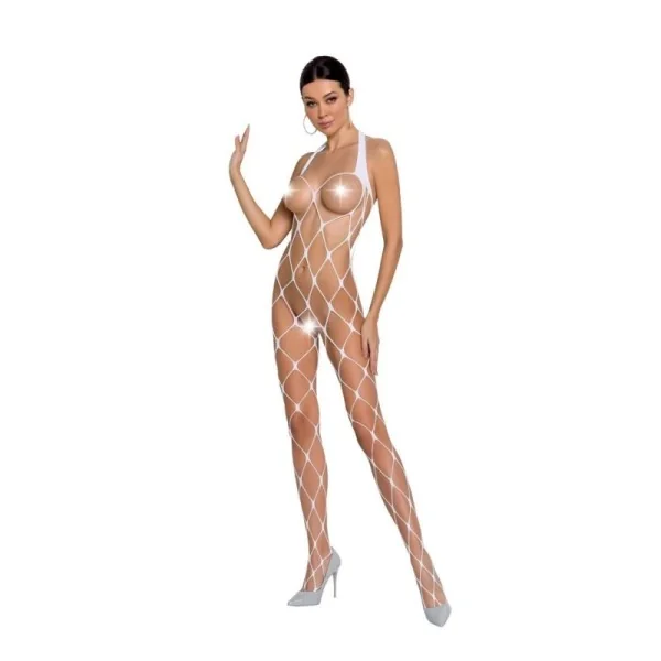 Weißer Ouvert Bodystocking Bs091 von Passion kaufen | Fesselliebe