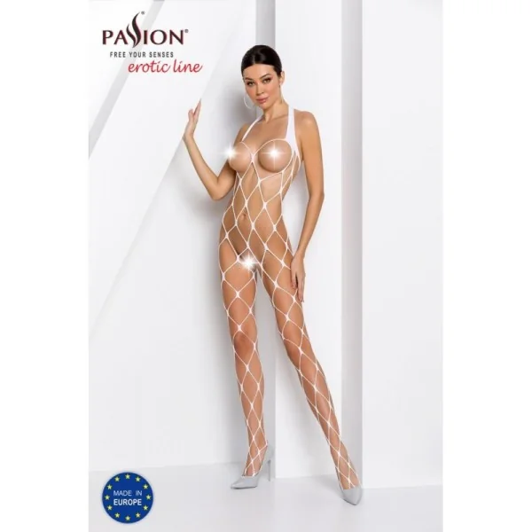 Weißer Ouvert Bodystocking Bs091 von Passion kaufen | Fesselliebe