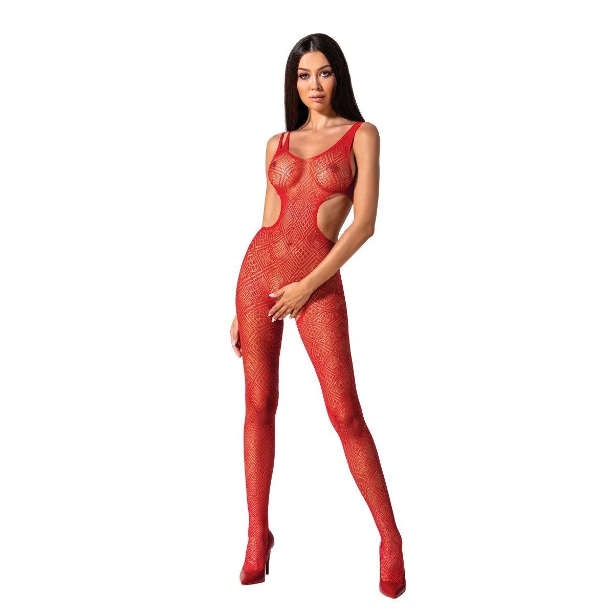 Roter Ouvert Bodystocking Bs085 von Passion kaufen | Fesselliebe