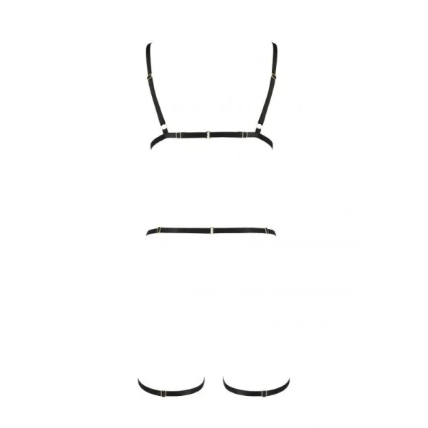 Schwarzes Harness Dress Pa595766 von Passion Devil Collection kaufen | Fesselliebe