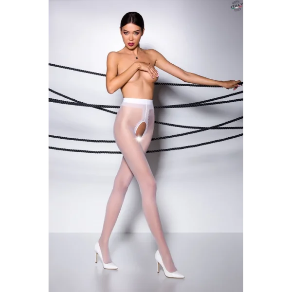 Ouvert Strumpfhose Ti Open 007 Weiß von Passion Erotic Line kaufen | Fesselliebe