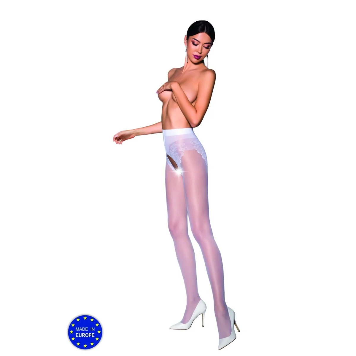 Ouvert Strumpfhose Ti Open 006 Weiß von Passion Erotic Line kaufen | Fesselliebe