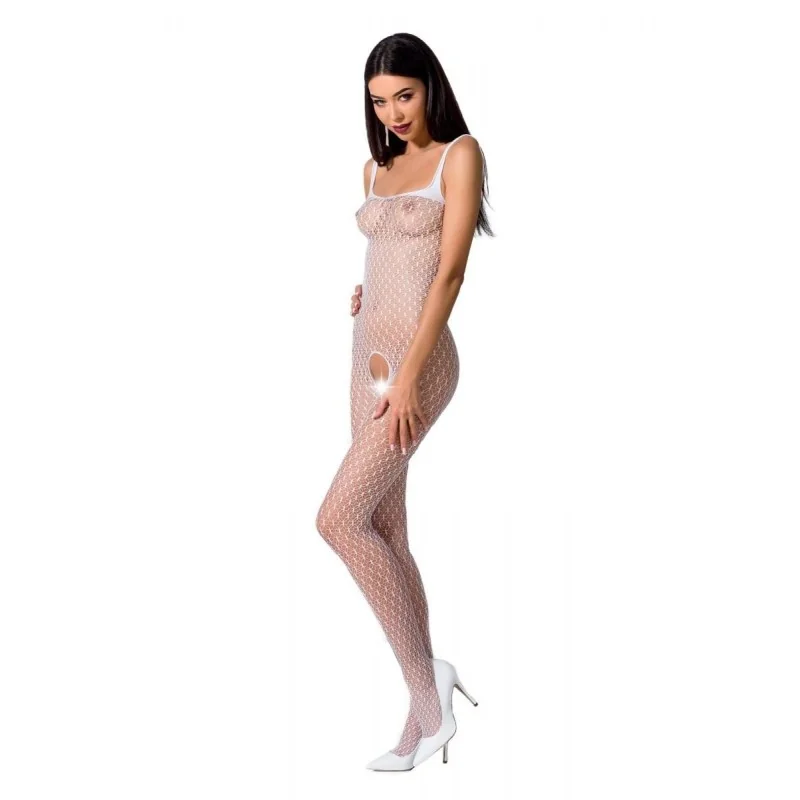 Weißer Ouvert Bodystocking Bs071 von Passion kaufen | Fesselliebe