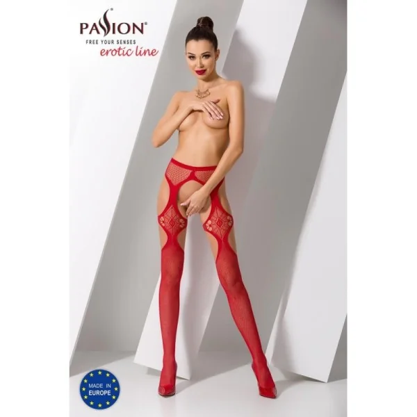 Ouvert Strumpfhose S023 Rot von Passion Erotic Line kaufen | Fesselliebe