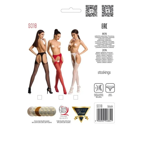 Ouvert Strumpfhose S018 Rot von Passion Erotic Line kaufen | Fesselliebe