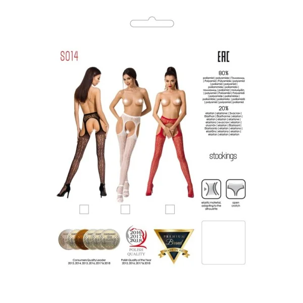 Ouvert Strumpfhose S014 Weiß von Passion Erotic Line kaufen | Fesselliebe