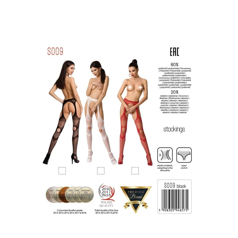Ouvert Strumpfhose S009 Schwarz von Passion Erotic Line kaufen | Fesselliebe 2