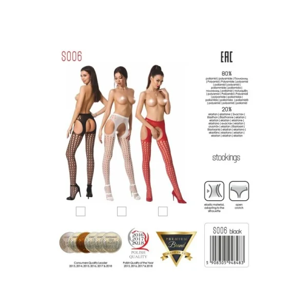 Ouvert Strumpfhose S006 Rot von Passion Erotic Line kaufen | Fesselliebe