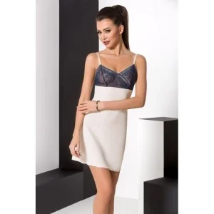 Ecru/Blaues Chemise Ivone von Passion kaufen | Fesselliebe