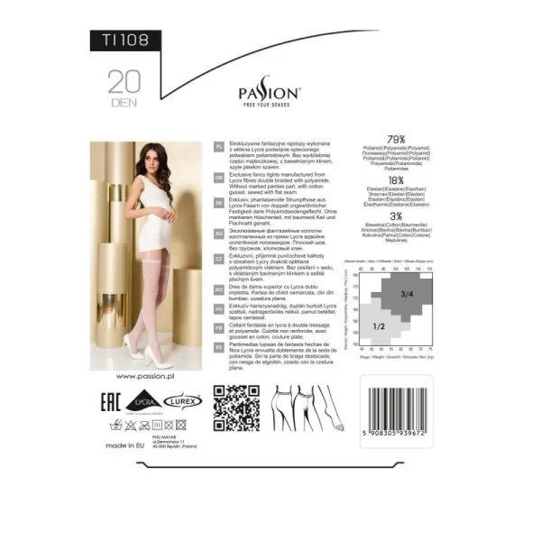 Strumpfhose Ti108 Schwarz von Passion kaufen | Fesselliebe