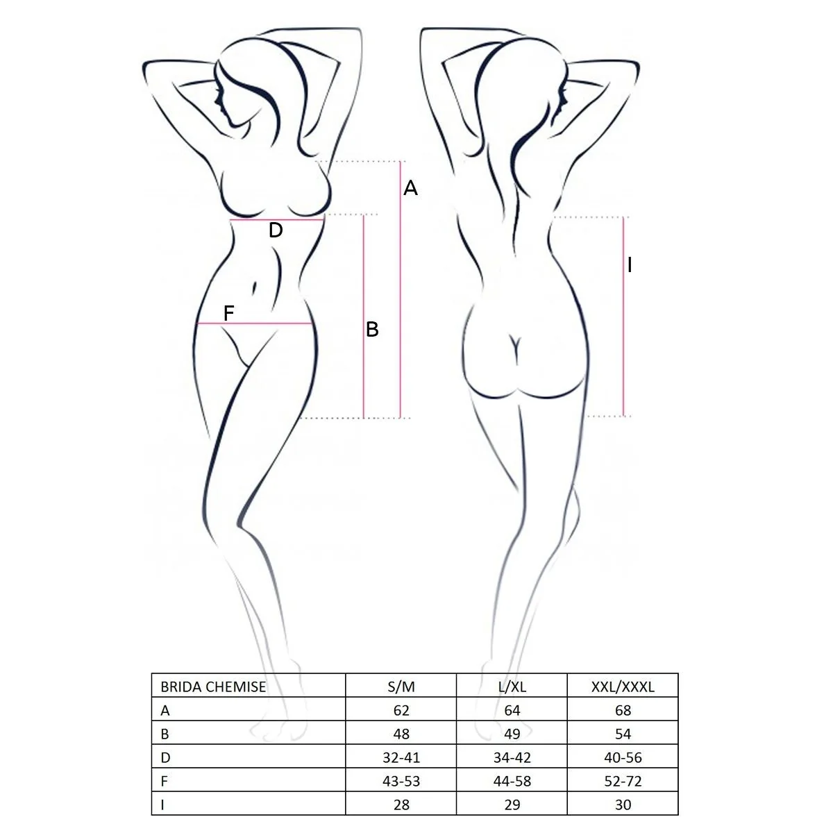 Schwarzes Chemise Brida von Passion kaufen | Fesselliebe