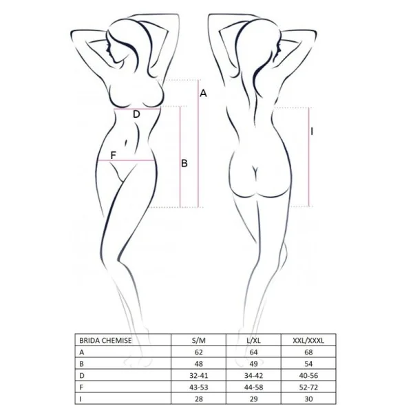 Schwarzes Chemise Brida von Passion kaufen | Fesselliebe