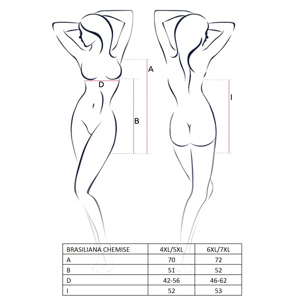 Schwarzes Negligee Brasiliana Plus Size von Passion Dessous kaufen | Fesselliebe