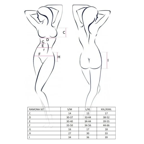 Schwarzes Ramona Set von Passion Erotic Line kaufen | Fesselliebe