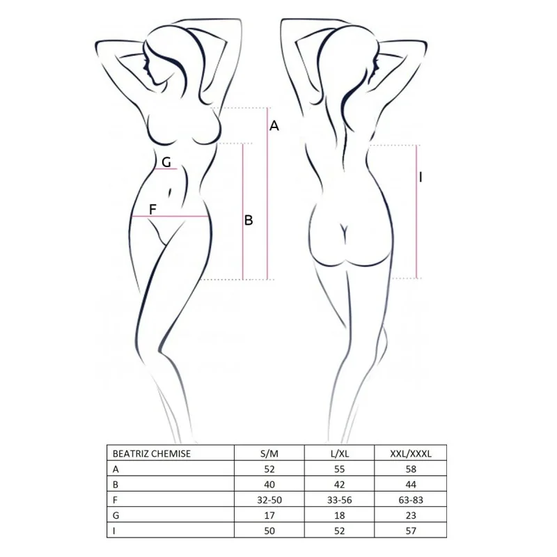 Schwarzes Beatriz Chemise von Passion Erotic Line kaufen | Fesselliebe 2