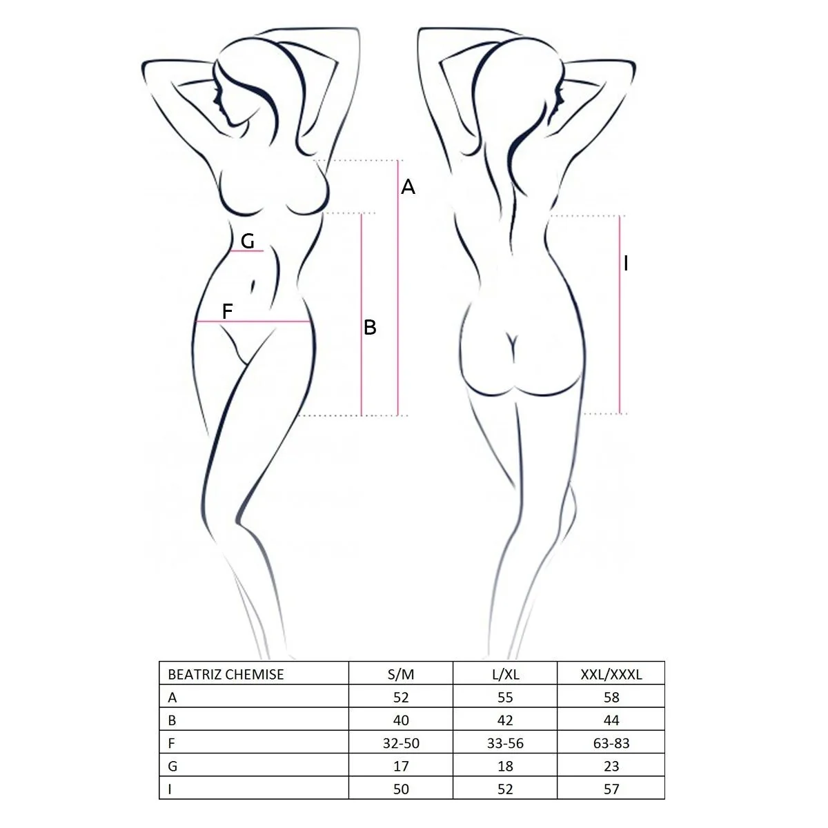 Schwarzes Beatriz Chemise von Passion Erotic Line kaufen | Fesselliebe