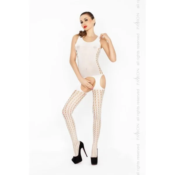 Weißer Ouvert Bodystocking Bs029 von Passion kaufen | Fesselliebe