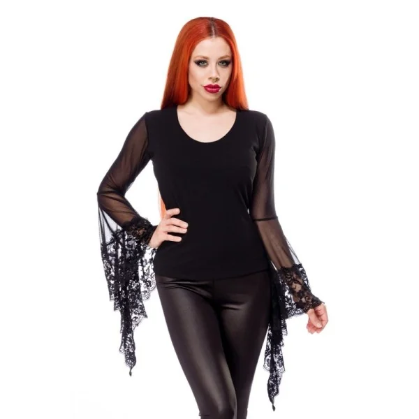 Langarm Shirt mit Spitze 90522 von Ocultia kaufen | Fesselliebe