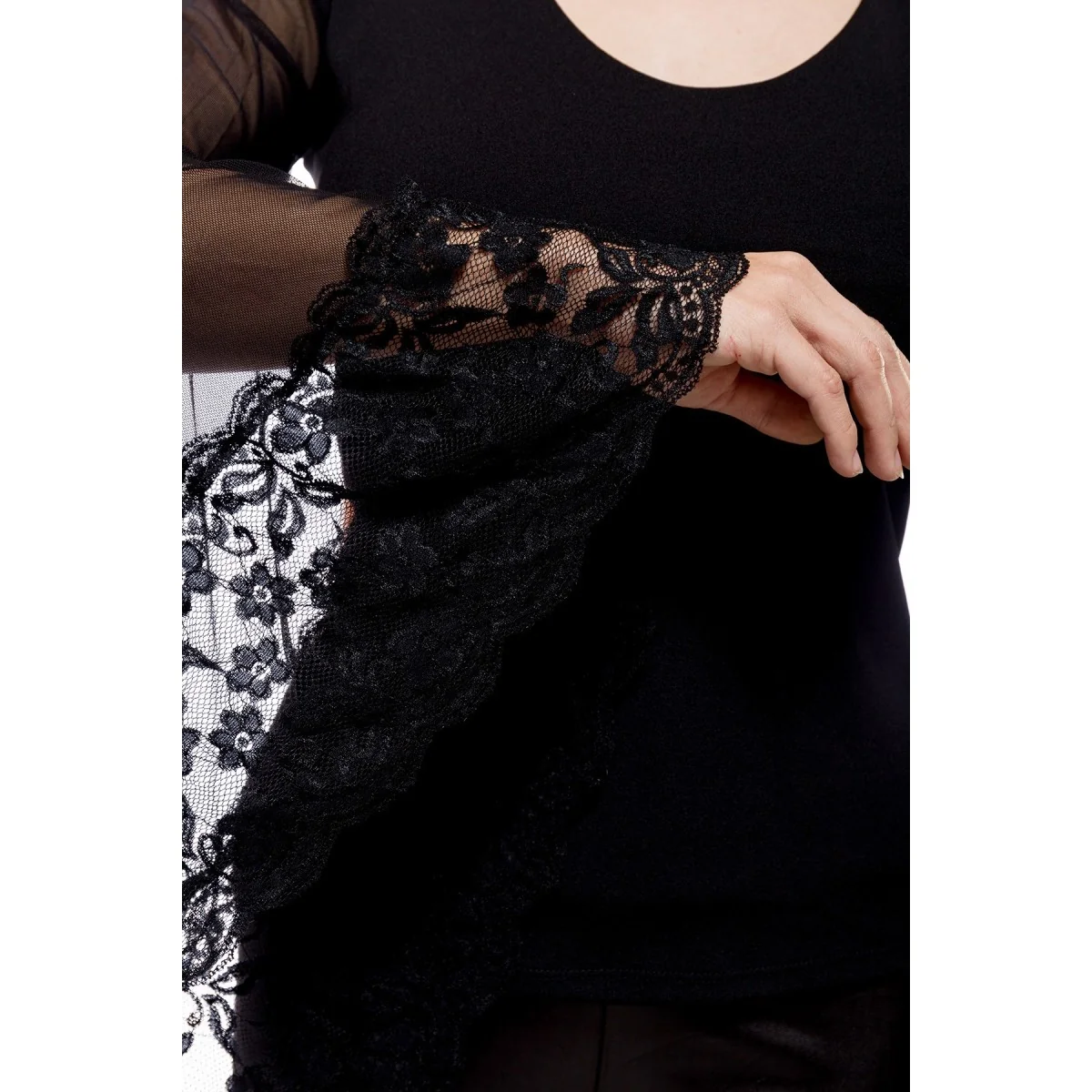 Langarm Shirt mit Spitze 90522 von Ocultia kaufen | Fesselliebe