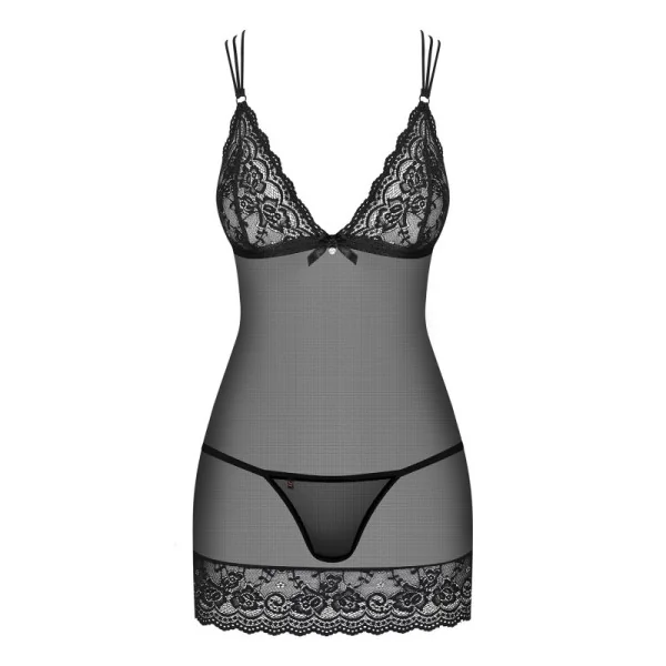 Chemise Schwarz 854-Che-1 von Obsessive kaufen | Fesselliebe