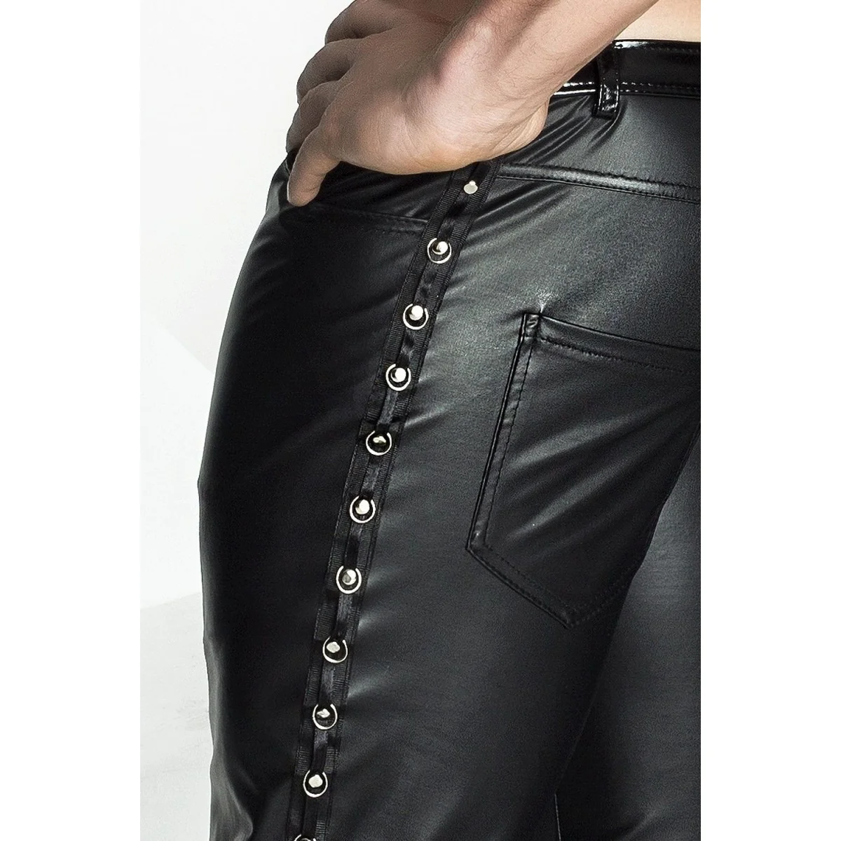 Schwarze Lange Hose H039 von Noir Handmade kaufen | Fesselliebe