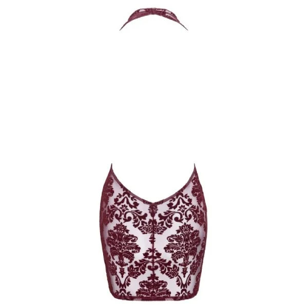 F385 MINIKLEID KINK ROYAL MIT WASSERFALLAUSSCHNITT VON NOIR HANDMADE