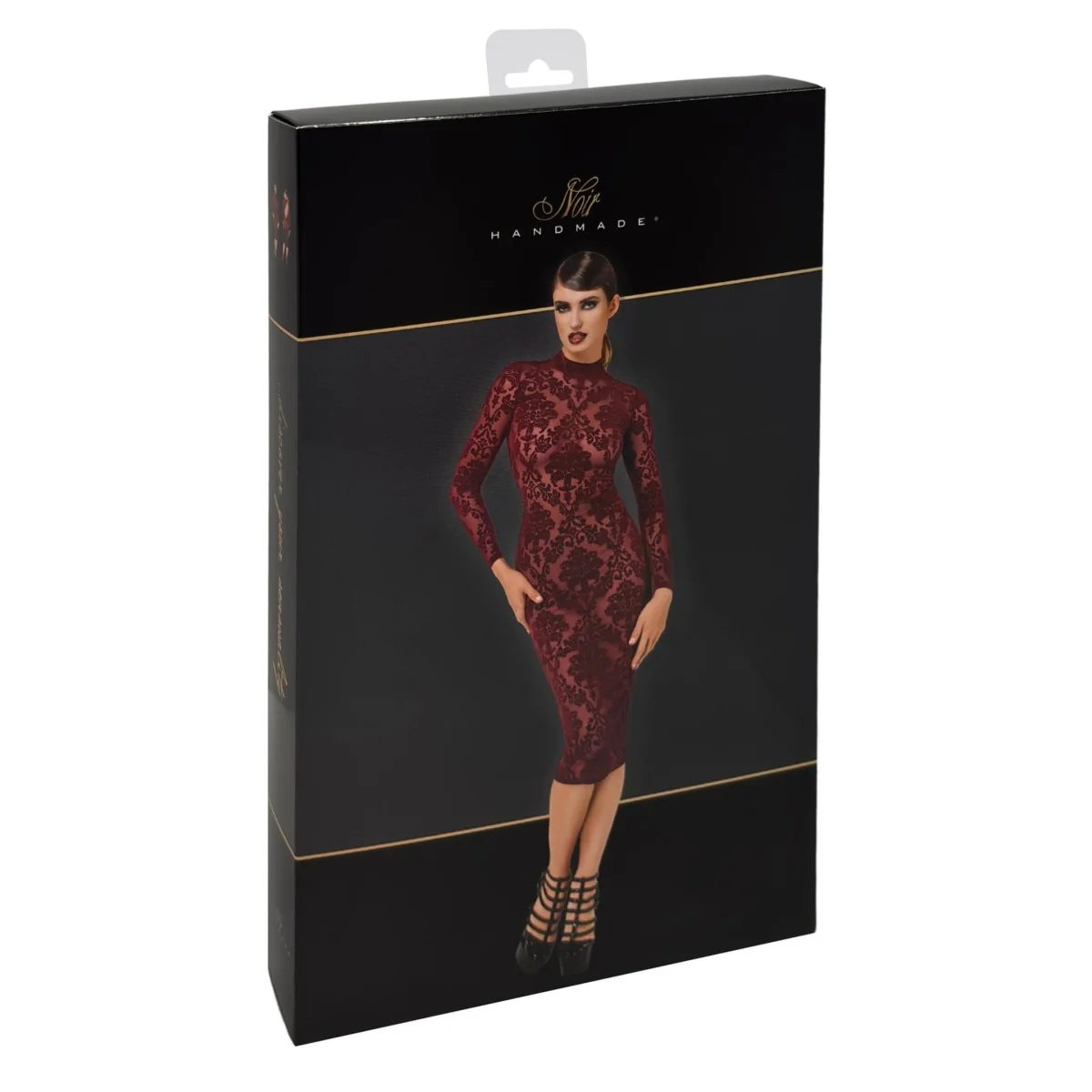 F384 HALBLANGES FLOCKKLEID KINK ROYAL VON NOIR HANDMADE