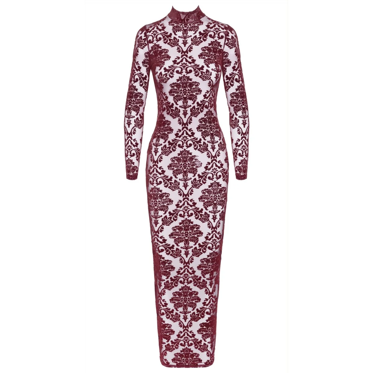 F383 LANGES FLOCKKLEID KINK ROYAL VON NOIR HANDMADE